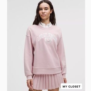lululemon Perfectly Oversized Crew, Women’s L in Pink Haze